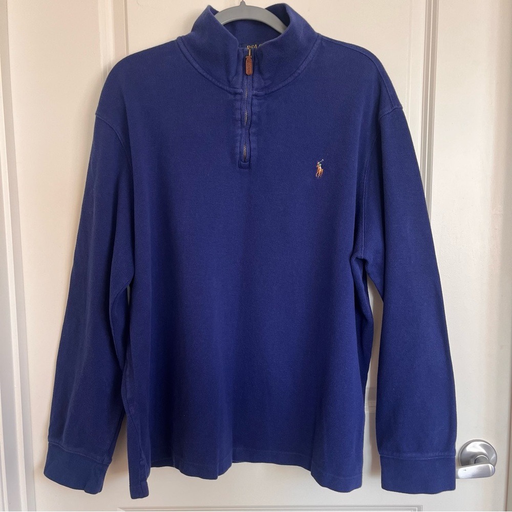 Polo by Ralph Lauren Men's Estate Rib Quarter Zip Pullover